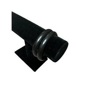 Sleek Double-Band Black Bracelet Because One is Never Enough